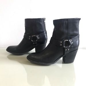 Frye Tabitha Harness Short Boots, Size 10